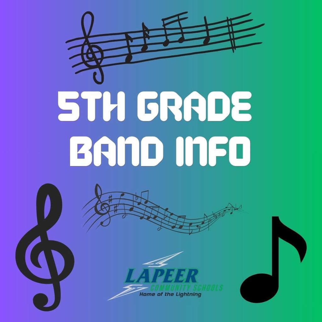 5th grade band information