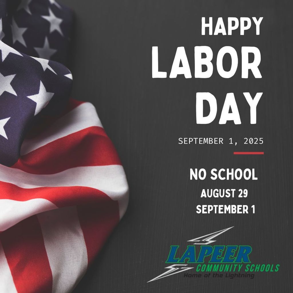 Labor Day holiday - No school