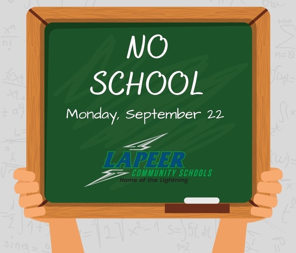 No school Monday, September 22