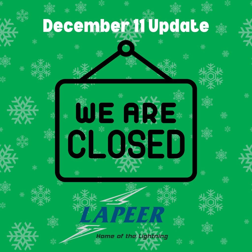 Lapeer schools closed December 11