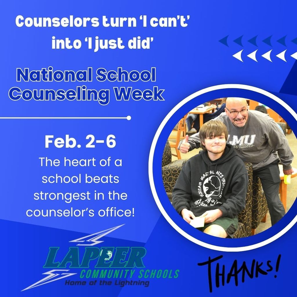 Graphic for National School Counseling Week