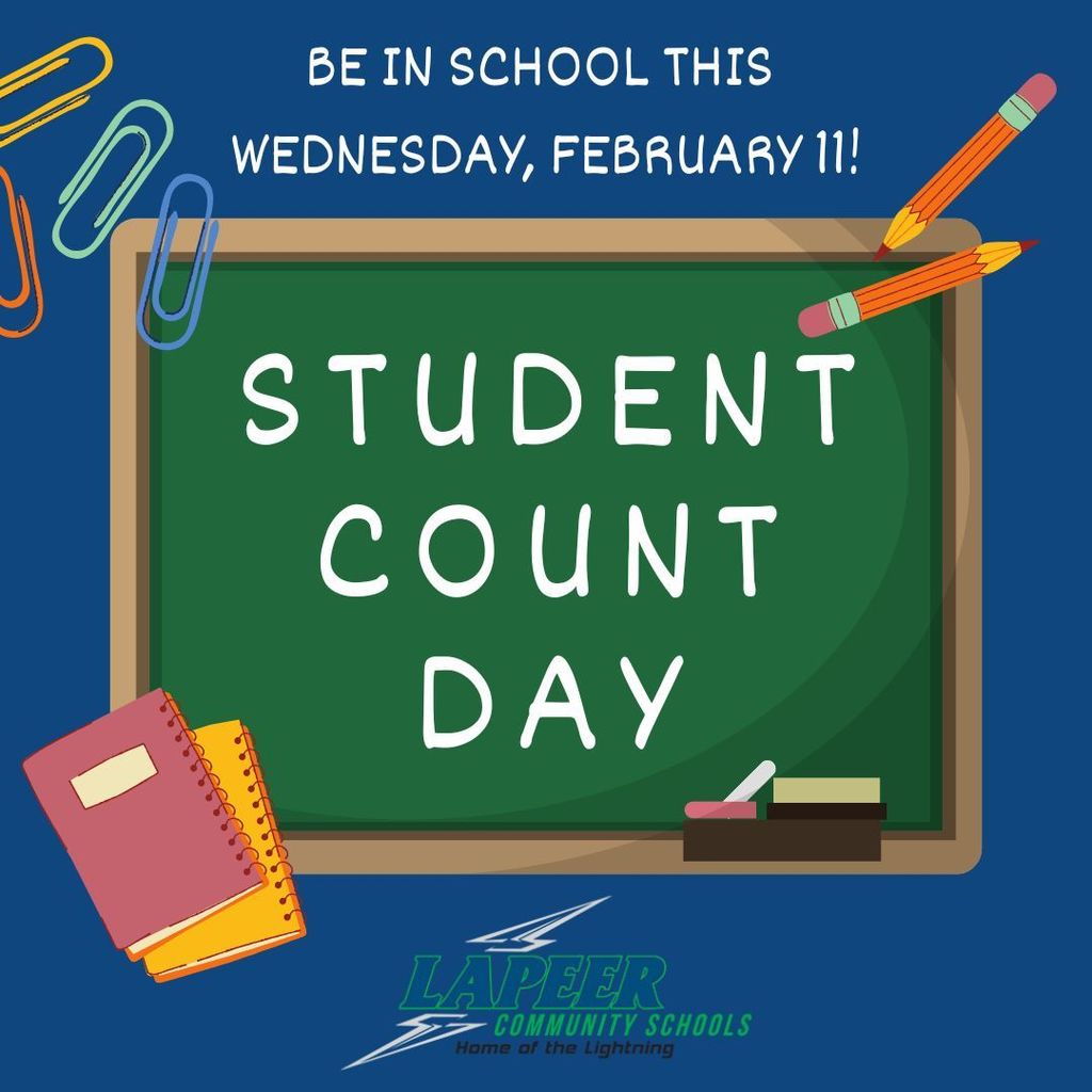Student Count Day is this Wednesday