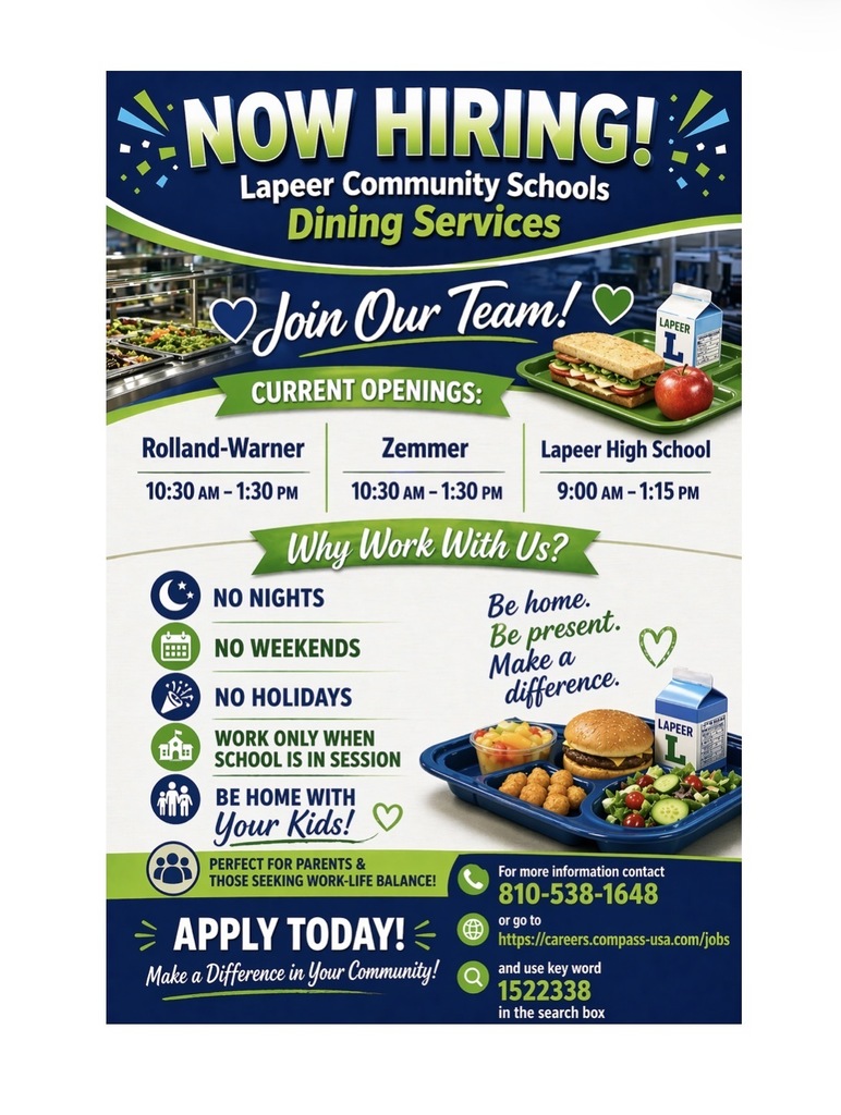 LCS Dining Services is now hiring!