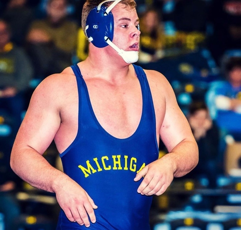 Dan Perry during his time as a University of Michigan wrestler