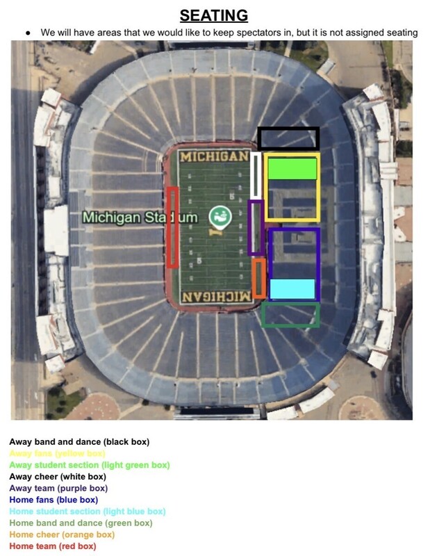 Info for fans for Lapeer-Holly football game August 27