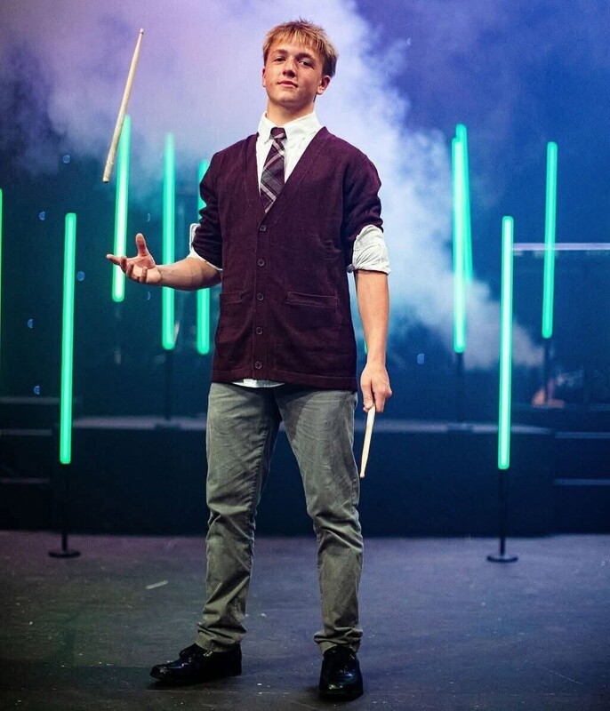 Lapeer student Griffyn Fenner posing for a publicity photo