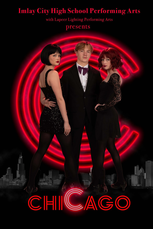 Poster for Chicago Teen Edition spring musical