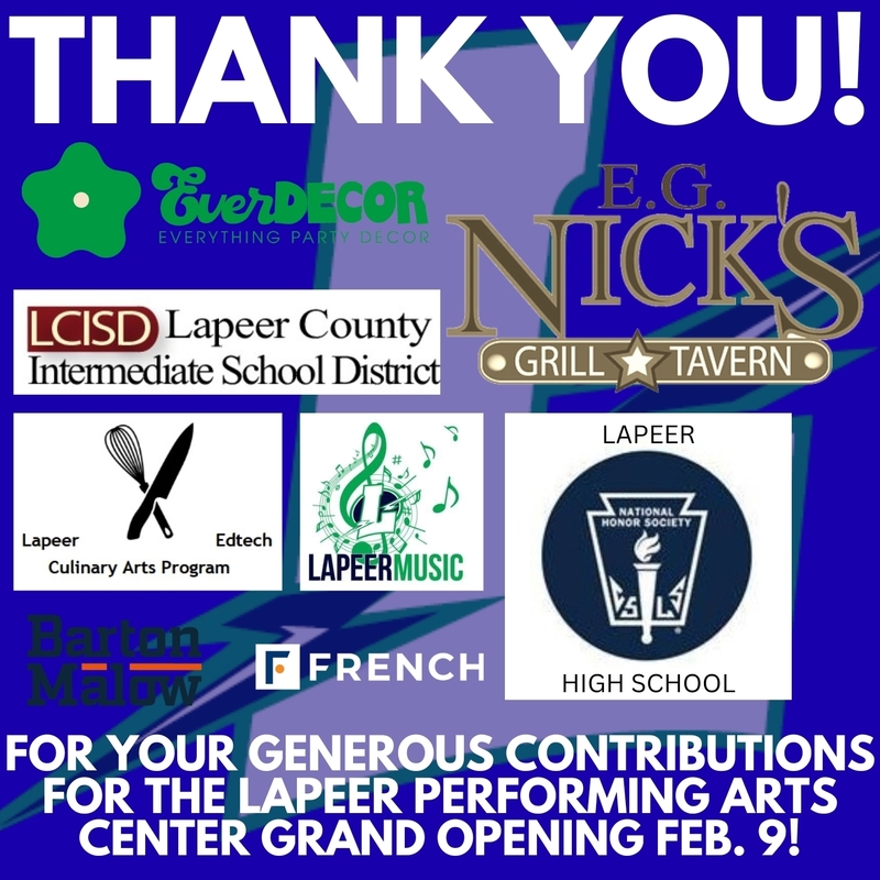 Thank you to donors and contributors from PAC grand opening