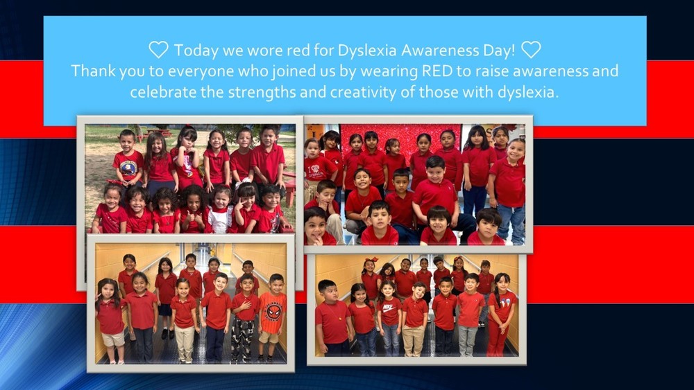 ❤️ Today we wore red for Dyslexia Awareness Day! ❤️ Thank you to everyone who joined us by wearing RED to raise awareness and celebrate the strengths and creativity of those with dyslexia.