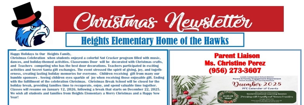 Heights Newsletter & Calendar December 2025