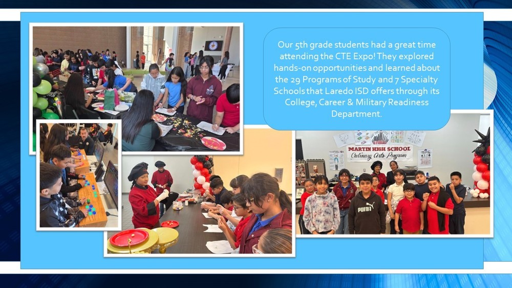 Our 5th grade students had a great time attending the CTE Expo!