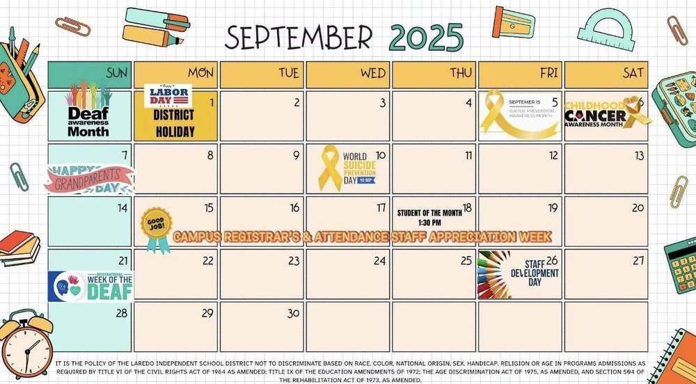 September Calendar