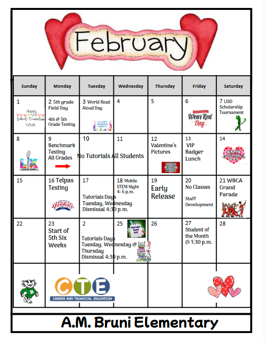 February Calendar