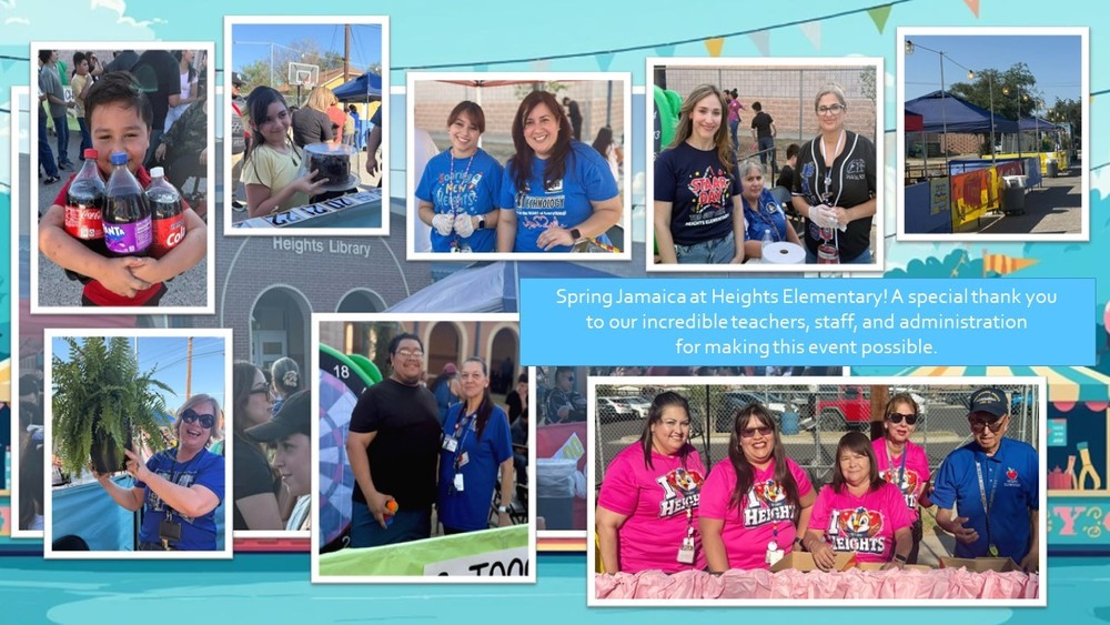 Spring Jamaica at Heights Elementary! A special thank you  to our incredible teachers, staff, and administration  for making this event possible.