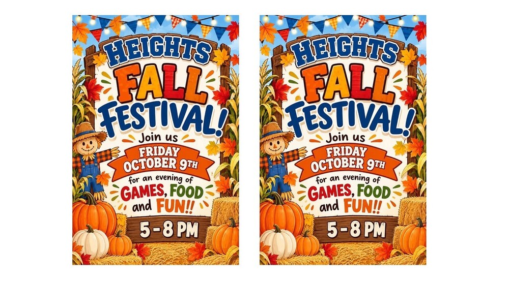 Heights Fall Festival - Friday, October 9, 2026 from 5 to 8 pm