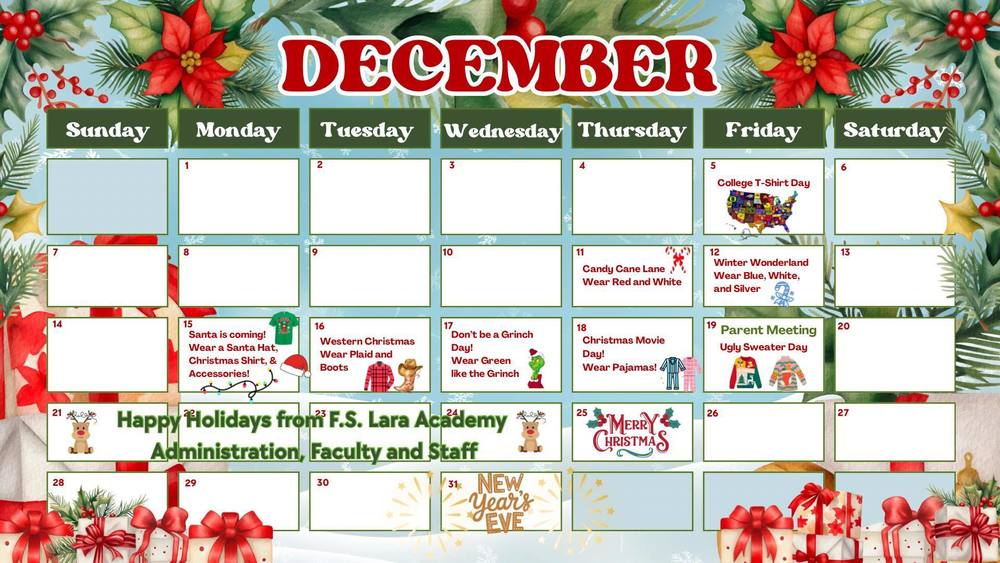 December Calendar