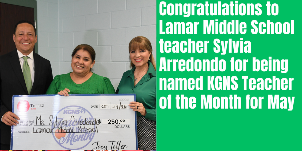 KGNS Teacher of Month