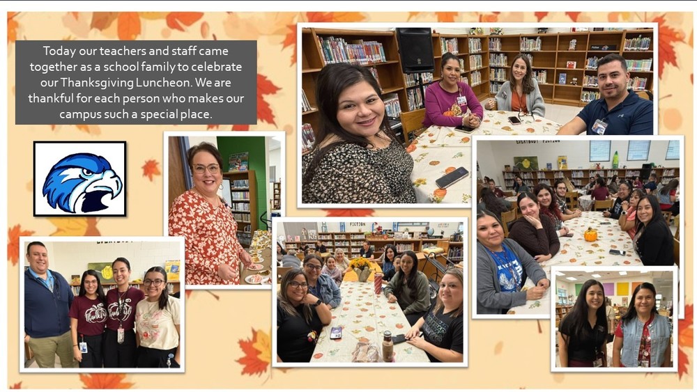 Today our teachers and staff came together as a school family to celebrate our Thanksgiving Luncheon. We are thankful for each person who makes our campus such a special place.