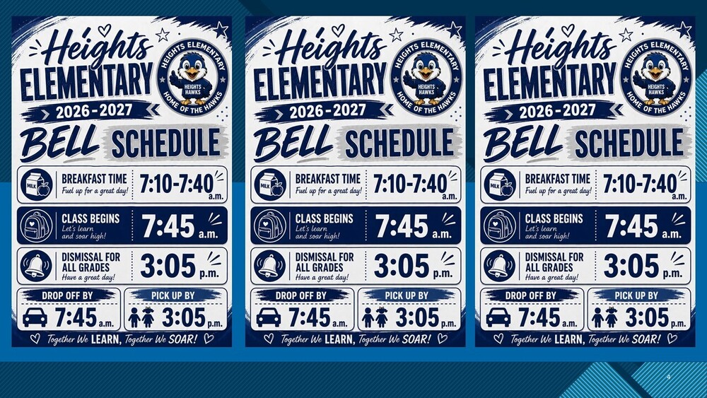 Heights Bell Schedule 2026