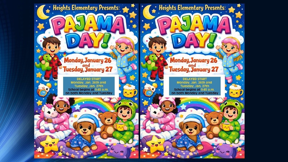 School begins at 9:45 a.m. on Monday and Tuesday