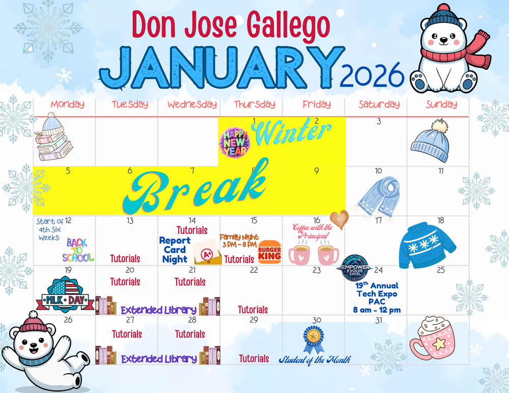 January Calendar