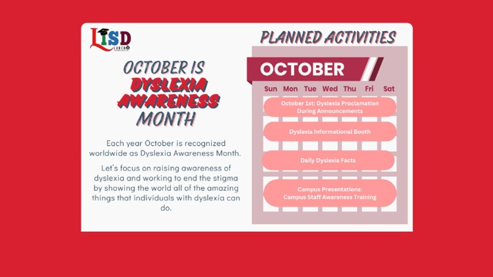 October is Dyslexia Awareness Month