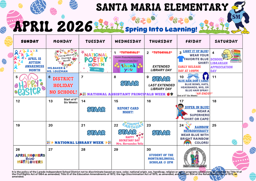 April Calendar