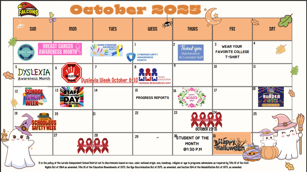 October Calendar