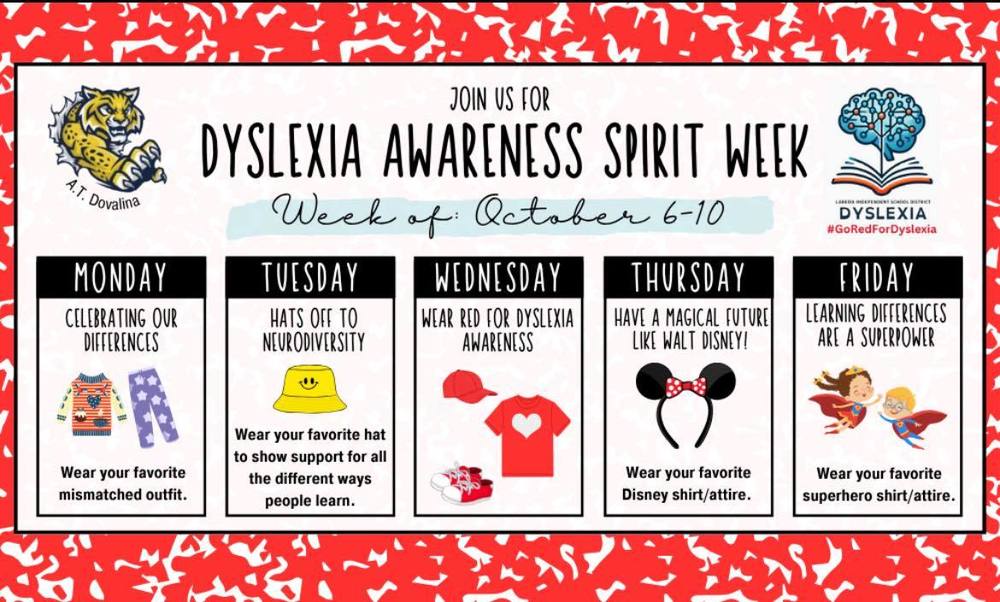 Dyslexia Awareness Spirit Week