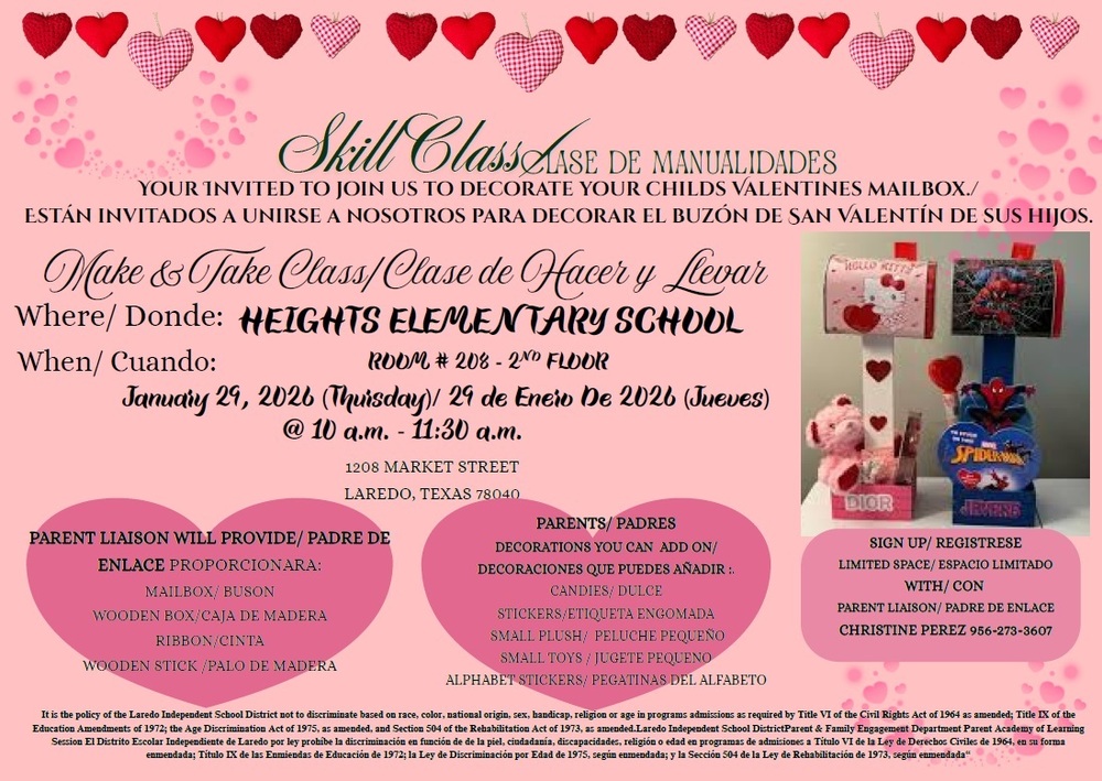 Make and Take Class Jan 29 2026 at 10am