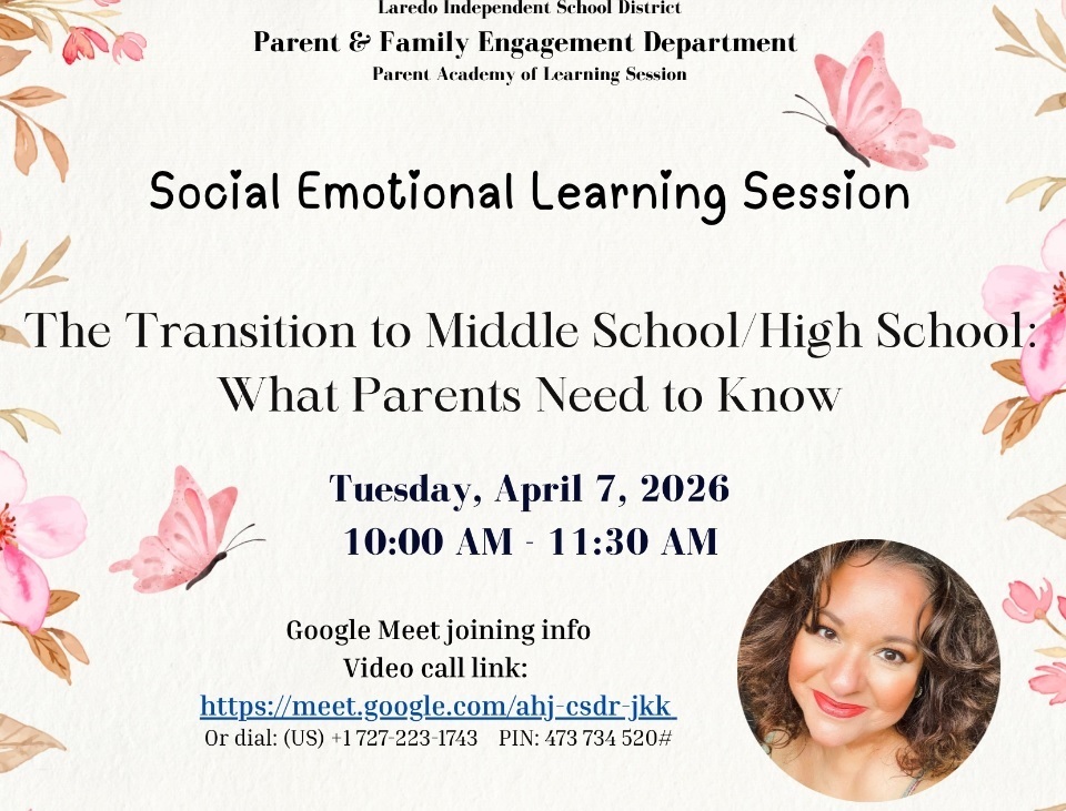 April 7, 2026 - Social Emotional Learning Session Online