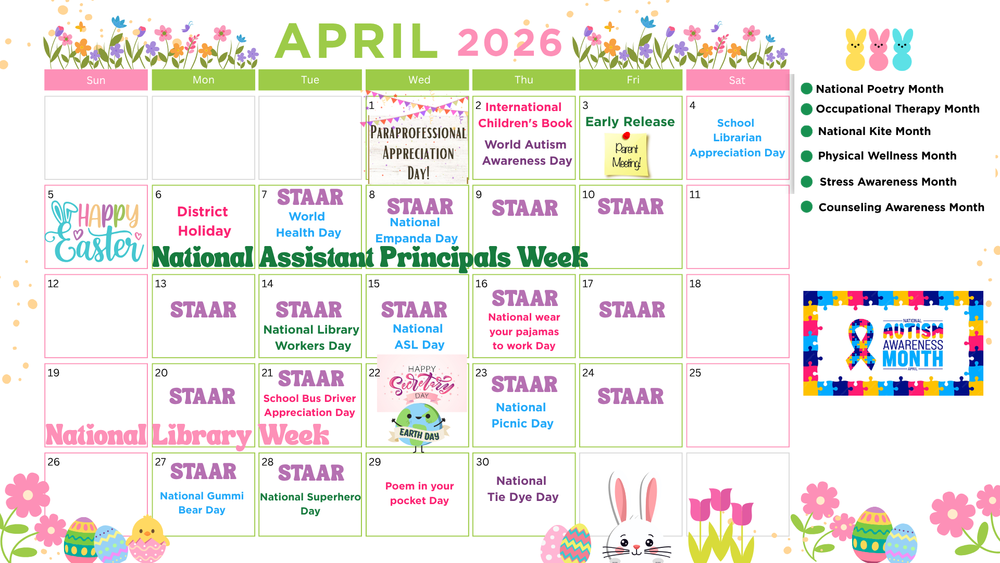 April Calendar