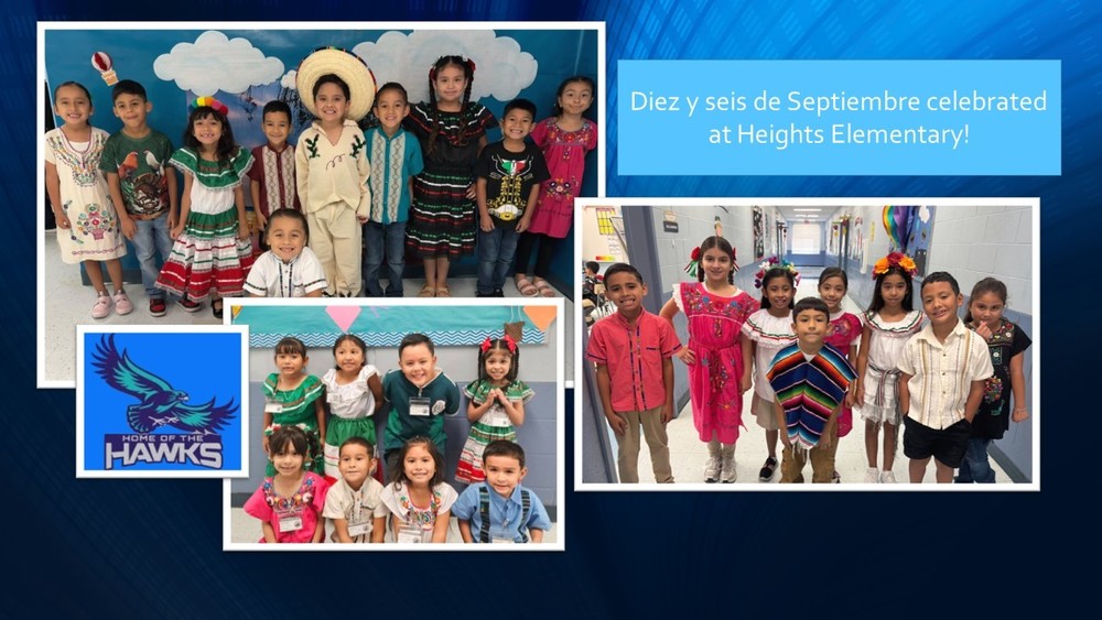 Diez y seis de Septiembre celebrated at Heights Elementary!