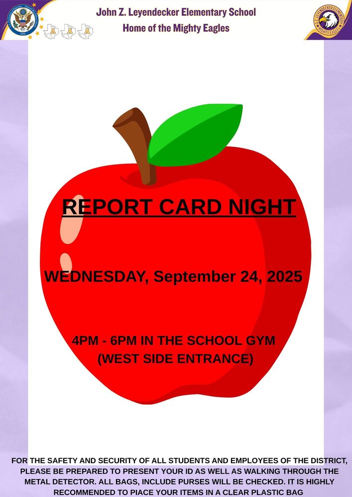 Report Card Night Flyer