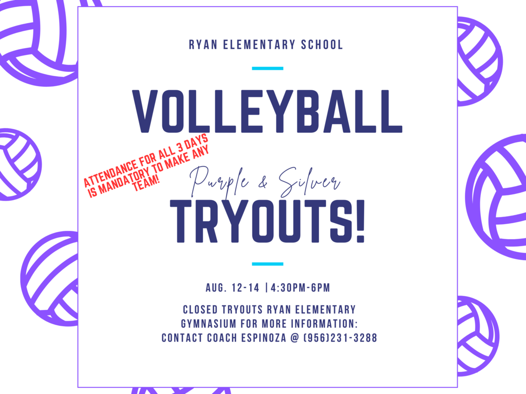 volleyball tryouts flyer