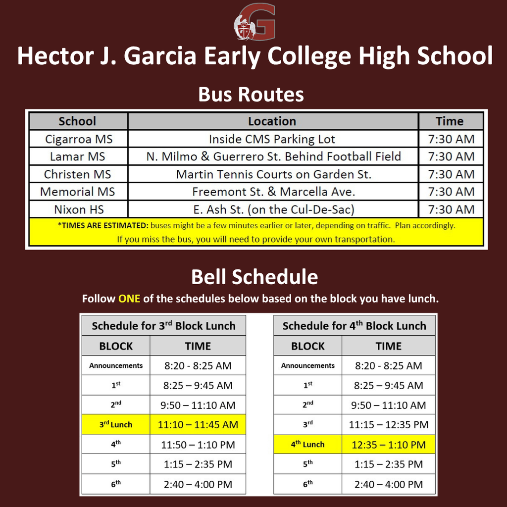 Schedule