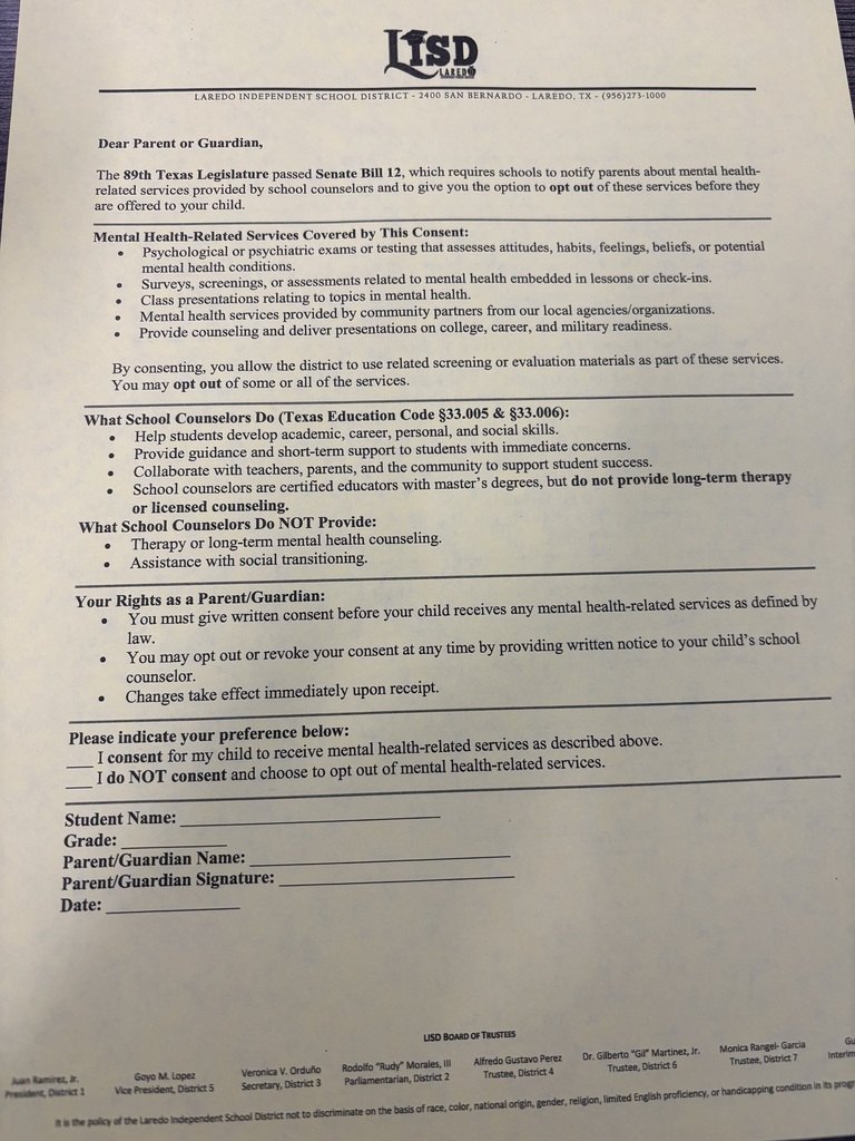 yelllow counseling form sb 12