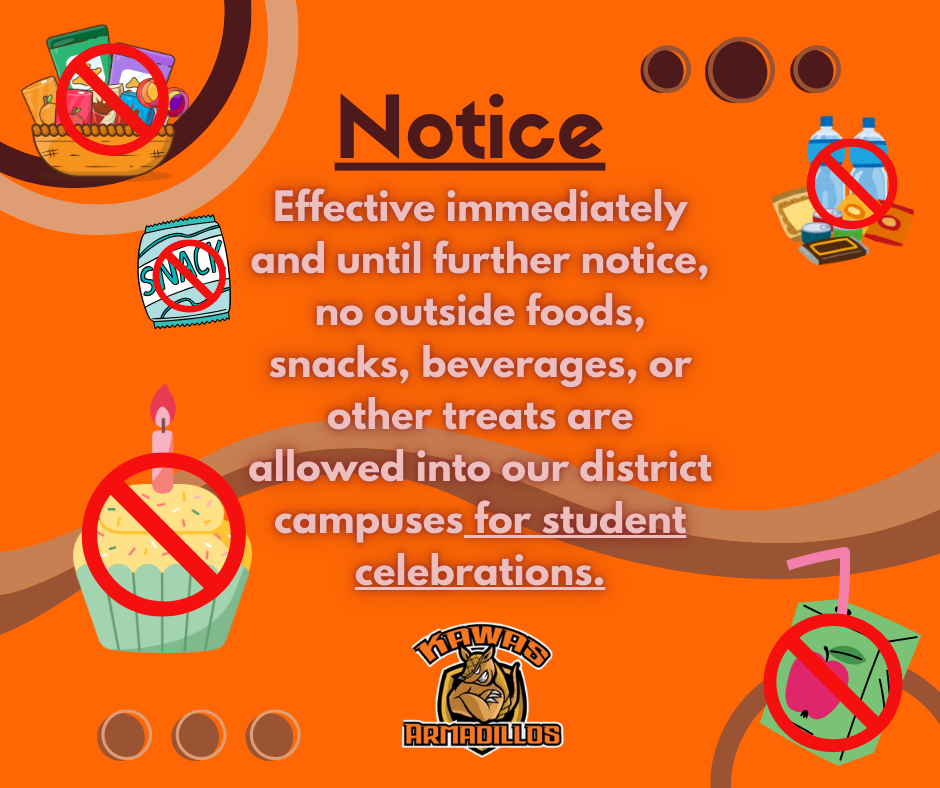 No snacks for celebrations