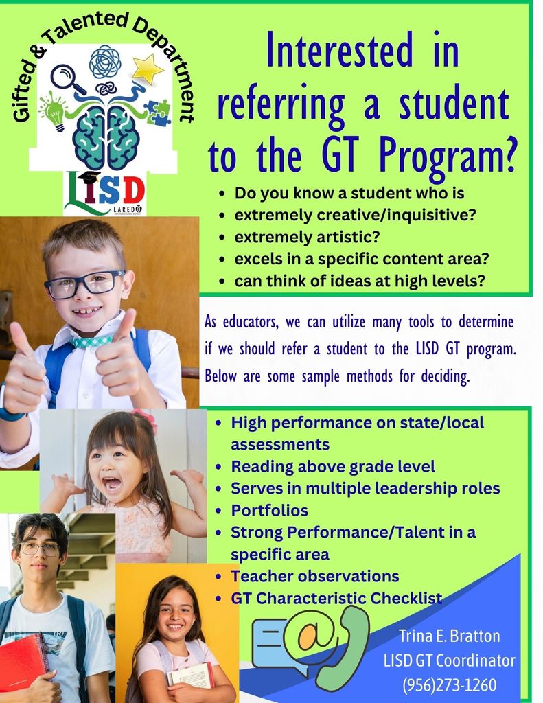 GT Referral Window Opens