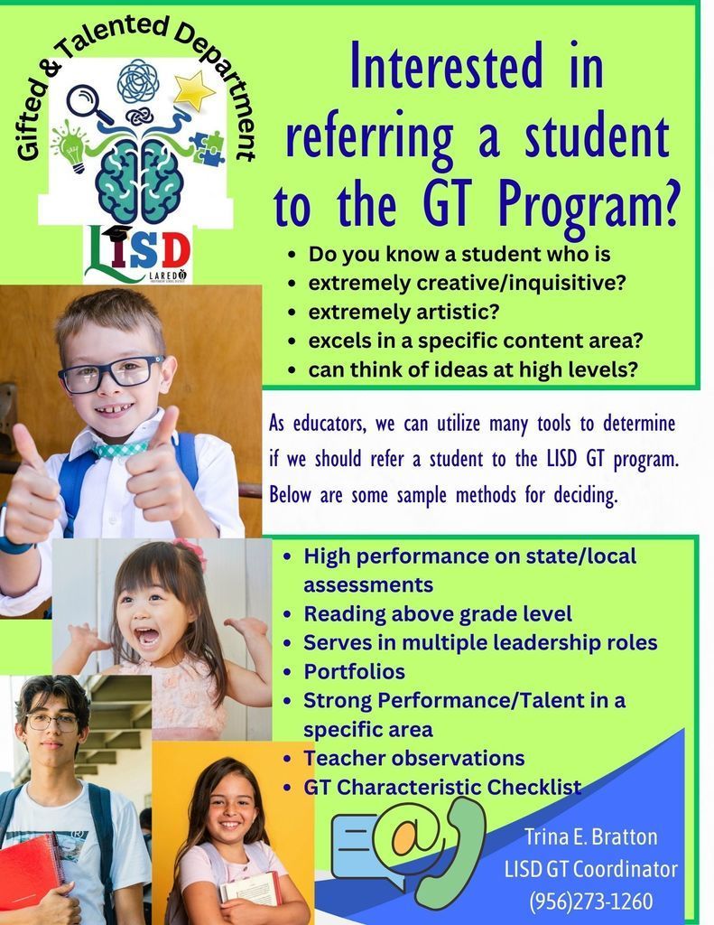 GT Referral Window Opens