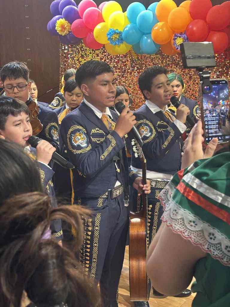 Mariachi Los Tigrillos de Oro sharing our Christen Middle CUB Pride at Mall Del Norte Lovely Locals Shop.  Celebrating September Mexican Independence Grito!!  GO CUBS! 