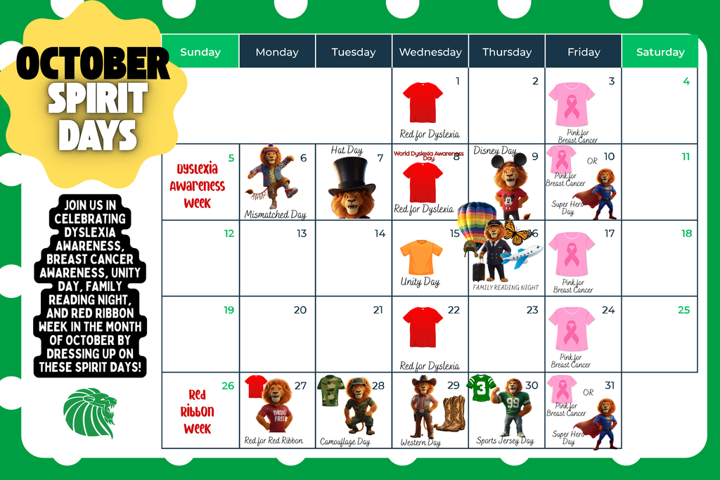October Spirit Days 