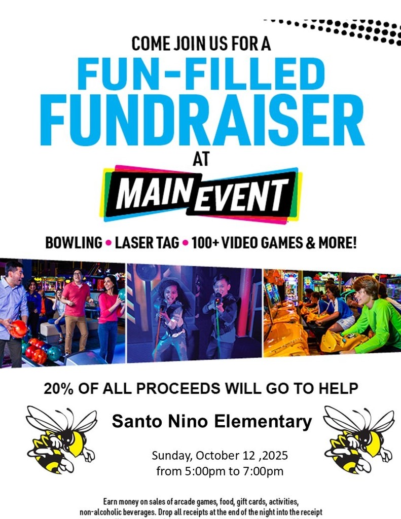 Spirit Night Flyer Santo Nino Elementary