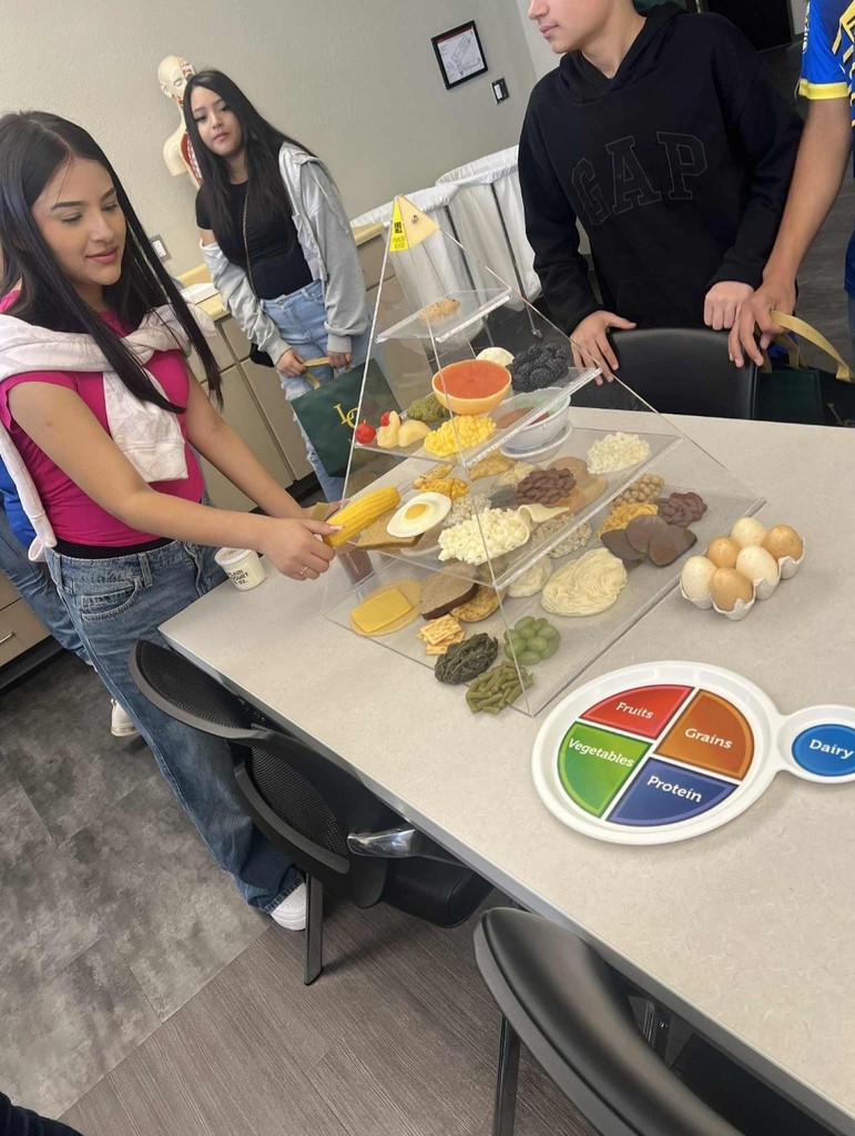Christen Middle GEAR UP students exploring medical careers at Laredo College.