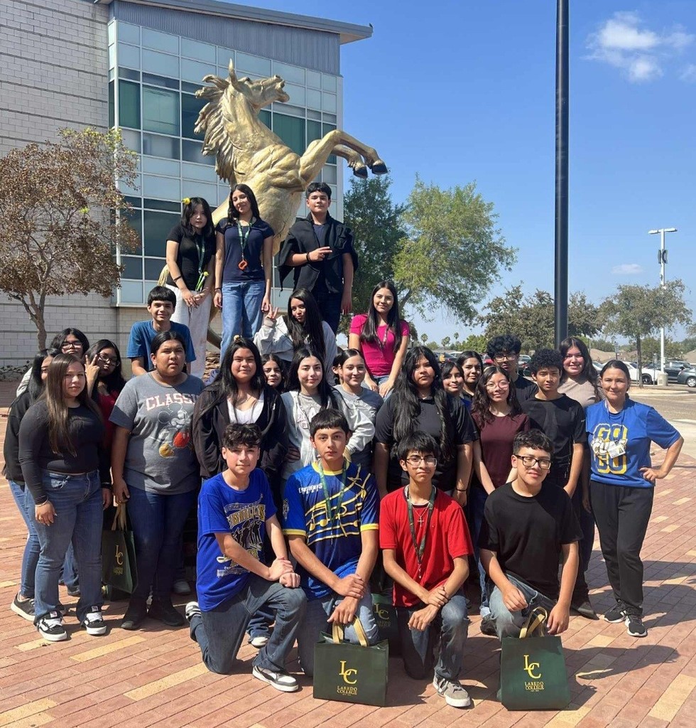 Christen Middle GEAR UP students exploring medical careers at Laredo College.