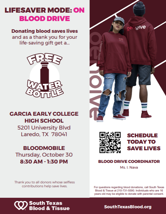 blood drive flyer