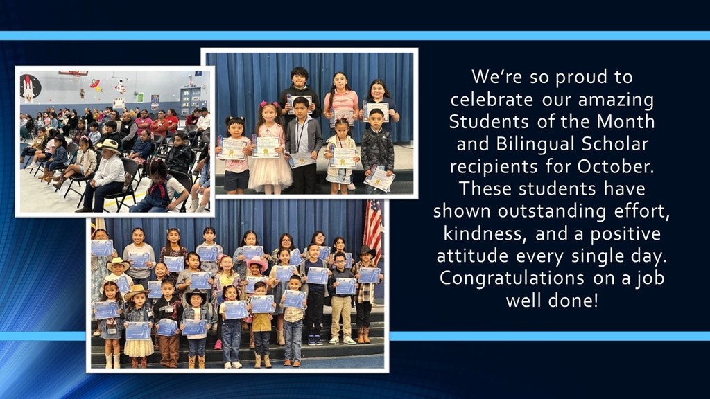 Heights Elementary - We’re so proud to celebrate our amazing Students of the Month and Bilingual Scholar recipients for October 2025