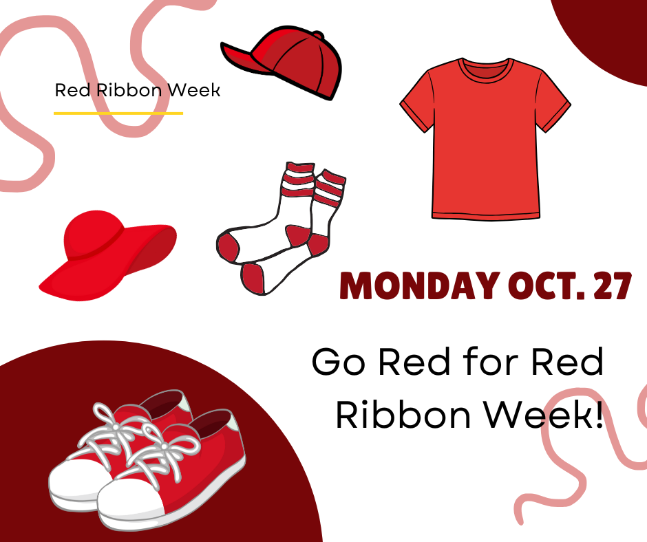 wear red for red ribbon week 