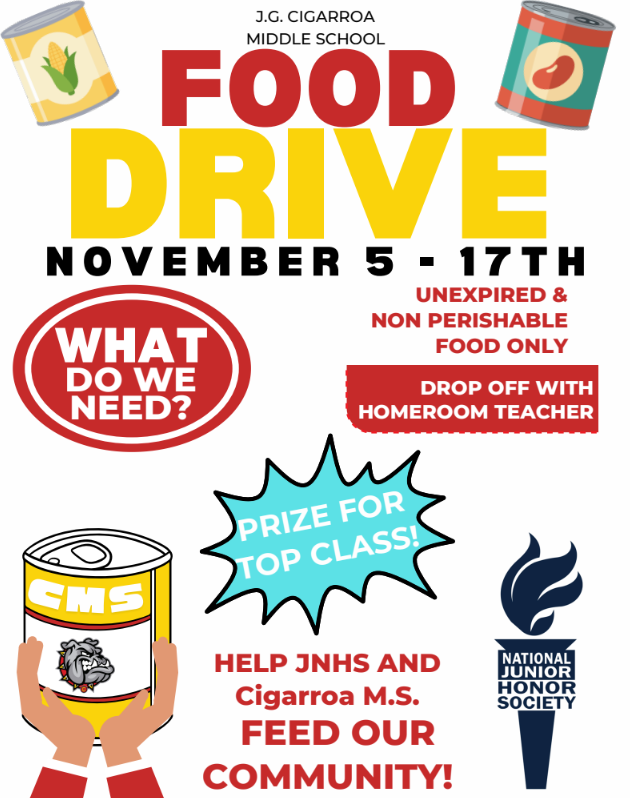 food drive flyer