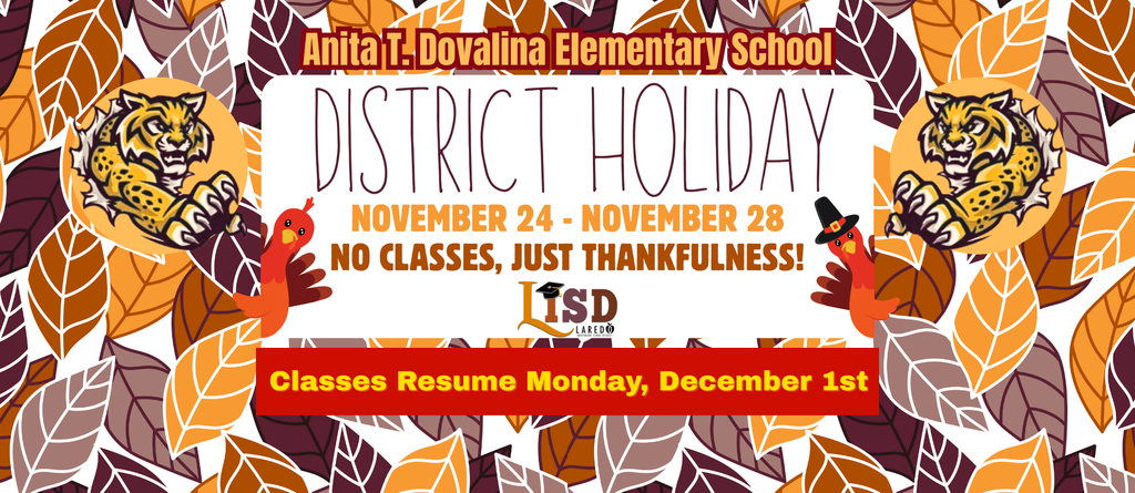 Thanksgiving Break No Classes